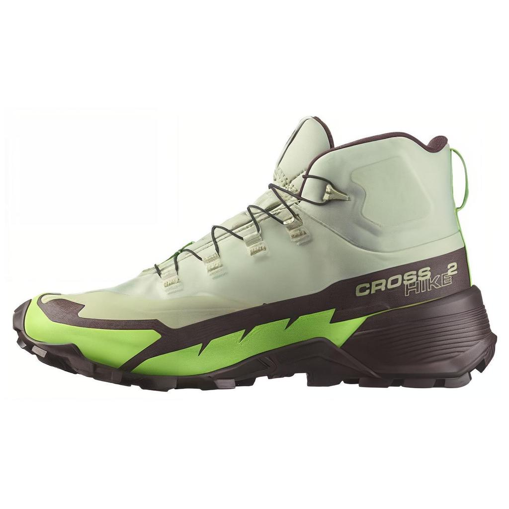 SALOMON Cross Hike 2 Mid Gore-Tex Удобные Нескользящие Прочные Функциональные Ботинки для Активного Отдыха Мужская Обувь Зеленый 472777