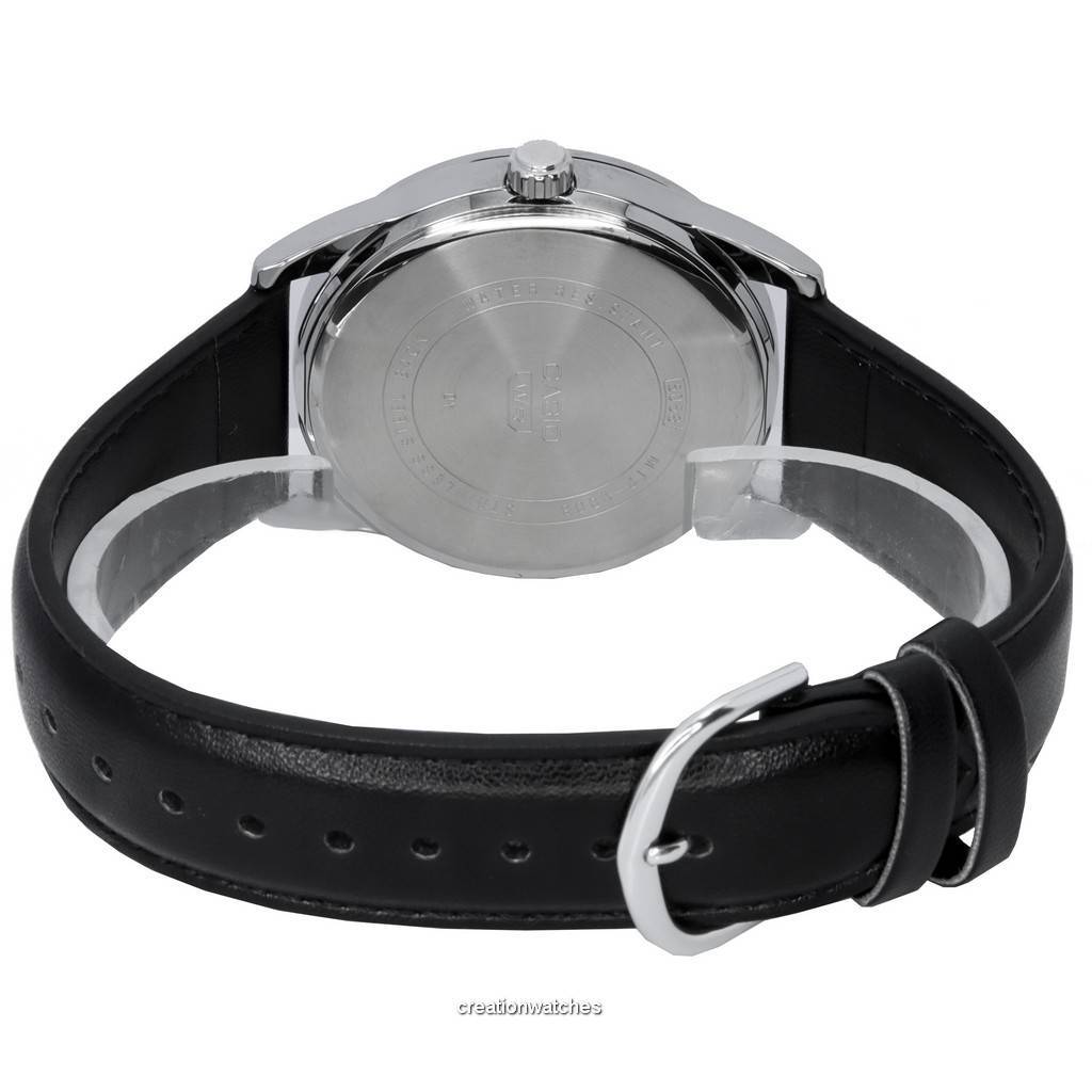 Casio Analog Leather Strap Black Dial Quartz MTP-VD03L-1A MTPVD03L-1 Мужские часы