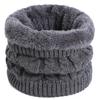 Soft Knitted Warm Scarves Plush Neck Gaiter Versatile Sport Scarf  for Women Men