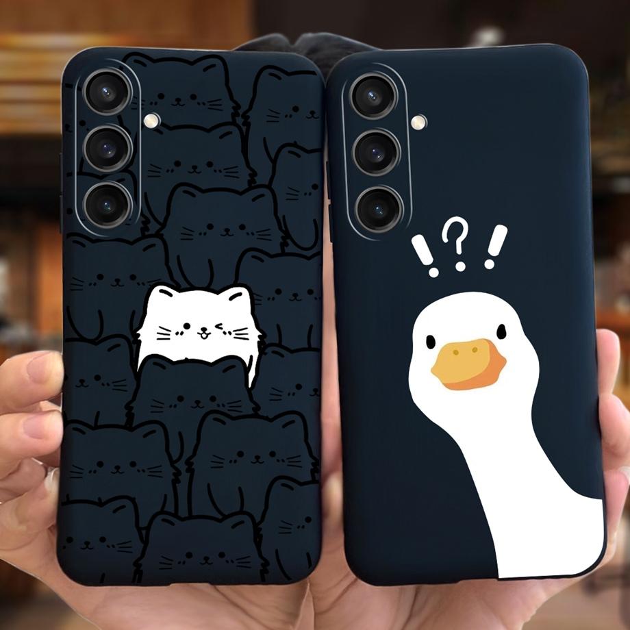 Для Samsung Galaxy A15 4G Чехол Роскошный Противоударный Задняя Крышка На Funda Samsung A15 A155F Capas Крутой Стиль Милый Мультяшный Принт Чехлы