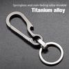 Titanium Buckles Outdoor Tool Titanium Alloy Keychain Tiranium Buckle Key Ring