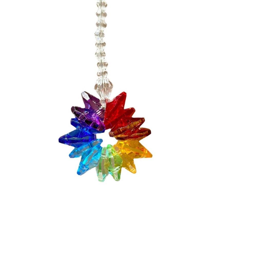 High Quality Exquisite Wings Prism Pendant Metal Crystal Hanging Decor Sun Catcher Garden
