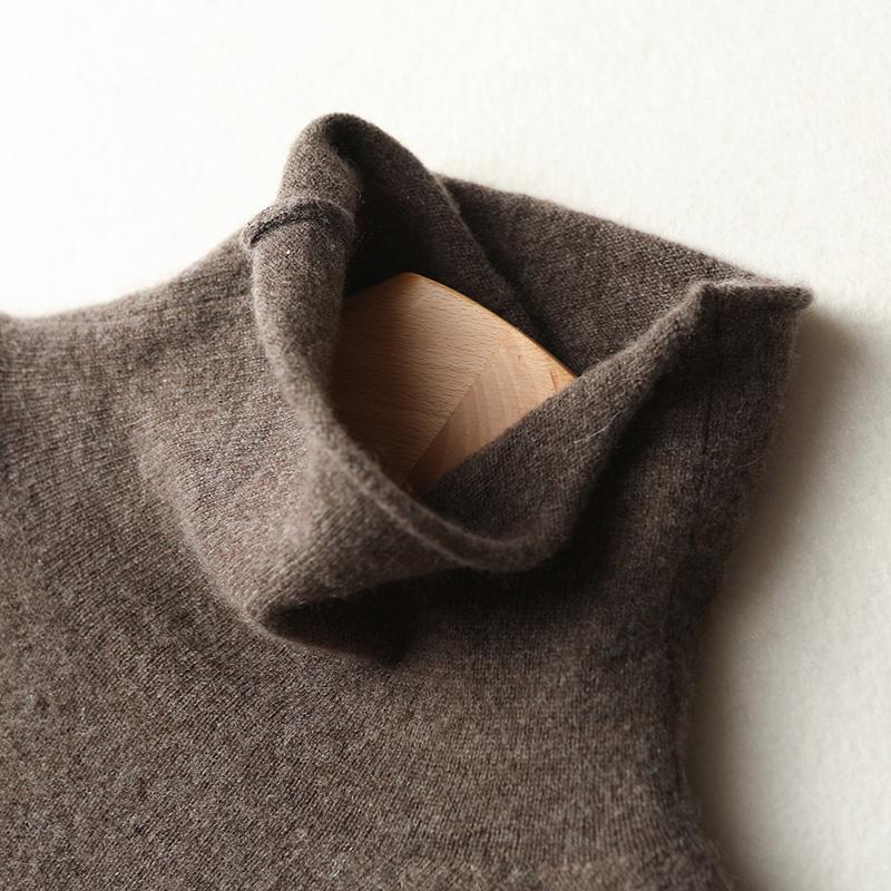 Women Sweater Dress 100% Wool MODERN NEW SAGA Turtleneck Knit Long Pullover Winter Jumpers Wool Long Dress Female