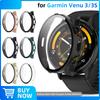 Glass+Case for Garmin Venu 3/3S Tempered Glass Screen Protector & Hard PC Protective Bumper for Venu3 Shell Accessories