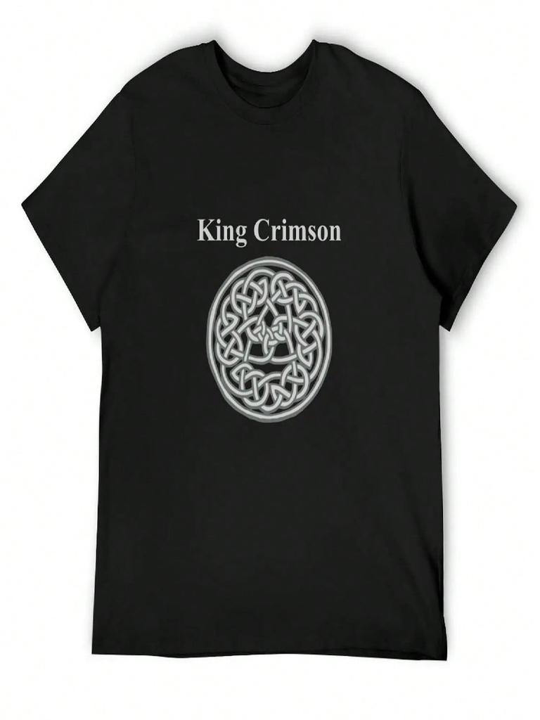 1982 King Crimson Vintage Discipline Album Promo T-Shirt Plus Size Tops Plain T-Shirts Oversize Vintage T Shirt unisex