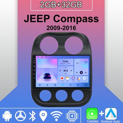 Android Carplay автомобильное радио для JEEP Compass 2009-2016 мультимедийный проигрыватель головное устройство стерео GPS навигация BT WIFI 2+32 ГБ