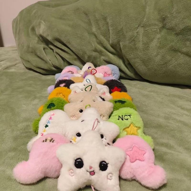 Star Pendant Key Chain Doll Album Plush Pendant Doll School Bag Decoration Gifts