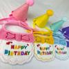 Pet Supplies Birthday Hat Decoration Bibs Cat Bibs Atmosphere Accessories Letter Embroidery Clothing