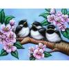 Полный 5D Diy Алмазная картина Мультфильм Птицы и Цветы Вышивка Крестом Домашний Декор Подарок ручной работы