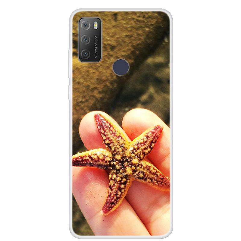 Для Alcatel 1S 2021 чехол роскошный силиконовый мягкий чехол из ТПУ для телефона Alcatel 1S 2020 противоударный милый бампер из ТПУ Fundas Coque