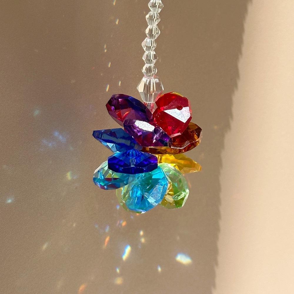 High Quality Exquisite Wings Prism Pendant Metal Crystal Hanging Decor Sun Catcher Garden