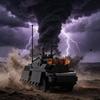 Радар Бури Автомобиль TIV 2 Телевизионная Машина Модель Строительные Кубики Декор Украшения Торнадо Перехват Модульная Технология Собираемые Игрушки
