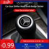 GLC GLB Car Gear Lever Decoration Shifter Head Emblem Sticker For Mercedes Benz AMG W204 W205 W203 W211 W212 W213 W201 W210 W12