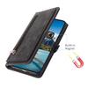 Phone Case For Xiaomi Redmi Note 14 Pro 5G/Note 14 Pro+ 5G/Poco X7 5G ,Zipper Pocket 9 Card Slots PU Leather Cover with Wrist Strap