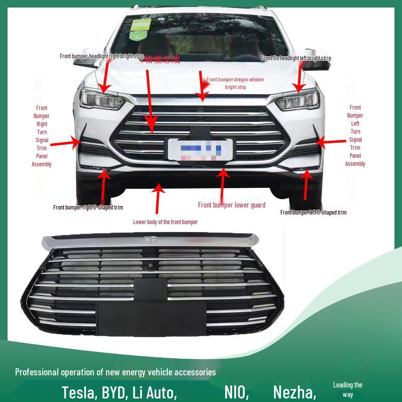 BYD Song Pro 2-го поколения Передний бампер Панель указателя поворота «Усы дракона» Защита кузова