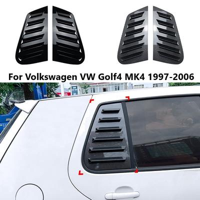 Для Volkswagen VW Golf4 MK4 1997-2006 Автомобильная накладка-жалюзи на заднее стекло, задняя шторка, боковые треугольные элементы кузова, автомобильные аксессуары