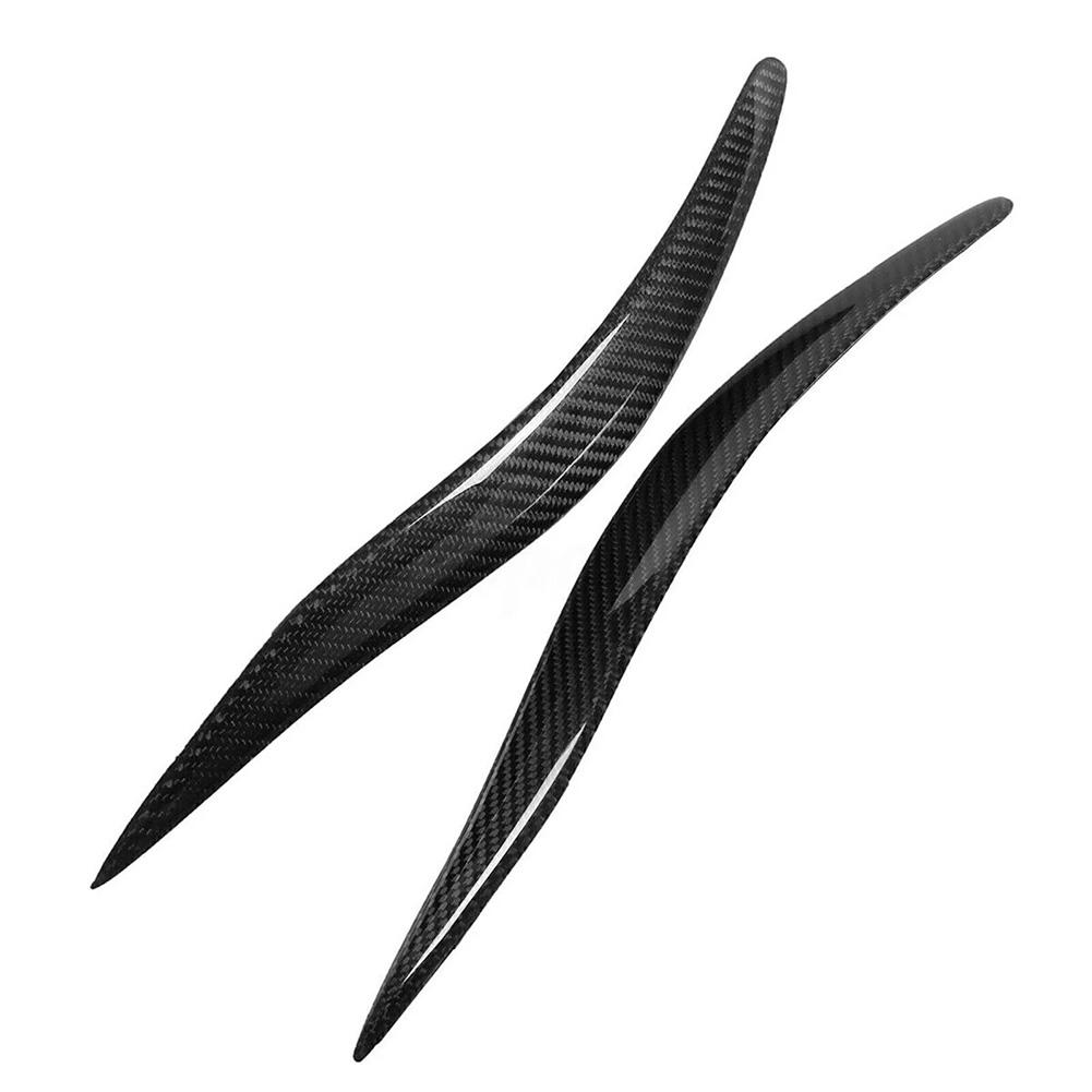 Car Exterior Accessories Carbon Fiber Carbon Fiber Fog Light Trim Headlight Eyelids Brand New Condition Easy Installation