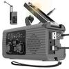 Solar Hand Crank Radio AM/FM/NOAA Hand Crank Radio Battery Powered SOS Alarm Radio 3 Way Charging Survival Radio Power Banks