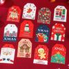 48 Sheets Christmas Cartoon Tag Christmas Trees Decoration Wishing Card Gift Pendant Festival Multicolour Pattern Greeting Card