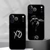 Чехол для телефона W-Weeknd X-XO для iPhone 17,16,15,14,13,12,11 Plus,Pro Max,XS, Мягкий силиконовый черный чехол