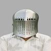 Medieval Barbute Bascinet Helmet  Handmade Steel Armor Helmet  LARP Reenactment Knight Cosplay Helmet  Halloween Gift,  for Him