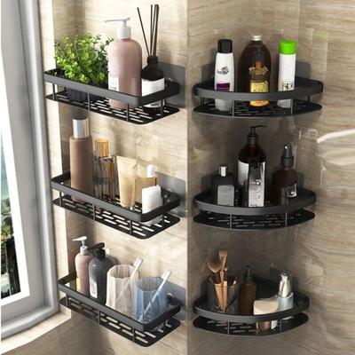 Ванная комната прямоугольная треугольная корзина присоска настенная алюминиевая душевая комната треугольная неперфорированная угловая полка для ванной