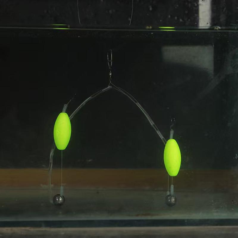 1Pc 2 Hooks Reverse Bottom Rig Flip The Fishing Hair Rigs Hook Iseni Fishing Hook Ready-To-Use Size3#-11# Carp Rigs Fishing Lure