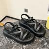 Sandals Women Summer Wear Fashion Women's Shoes with Thick Soles Beach Sandals\