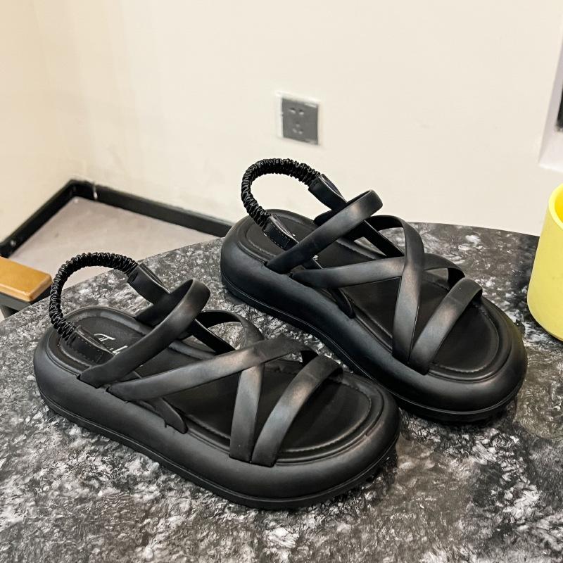 Sandals Women Summer Wear Fashion Women's Shoes with Thick Soles Beach Sandals\