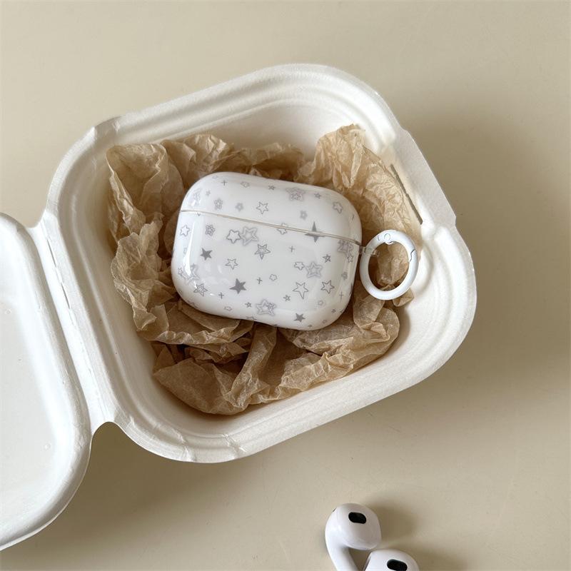 Korean ins wind simple full screen stars for AirPods 1 /pro1 earphone protective case cover two or three generations of new models