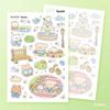 Korean Cute Bear Cartoon Stickers – Waterproof DIY Decoration Stickers