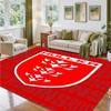 Hull KR Design Crystal Velvet Rug Soft Decorative Mat for Bedroom Entrance