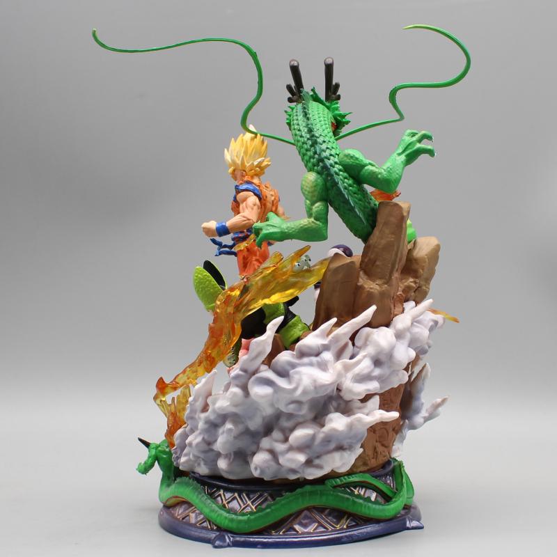 Фигурка Сон Гоку из Dragon Ball, аниме-фигурка 23 см, Супер Сайян Гоку, статуэтка Шенрона, Фризы, Буу, Селла, модели, коллекционные игрушки, подарки, Gk
