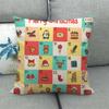 Christmas Cartoon Small Gift Package Digital Printing Short Plush Pillow Covers For Car Sofa Office Cushion Cover Home Goods