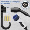 Держатель зарядного устройства для электромобиля Кронштейн для настенного крепления Крюк Винты Кабель для зарядки Автомобиль
