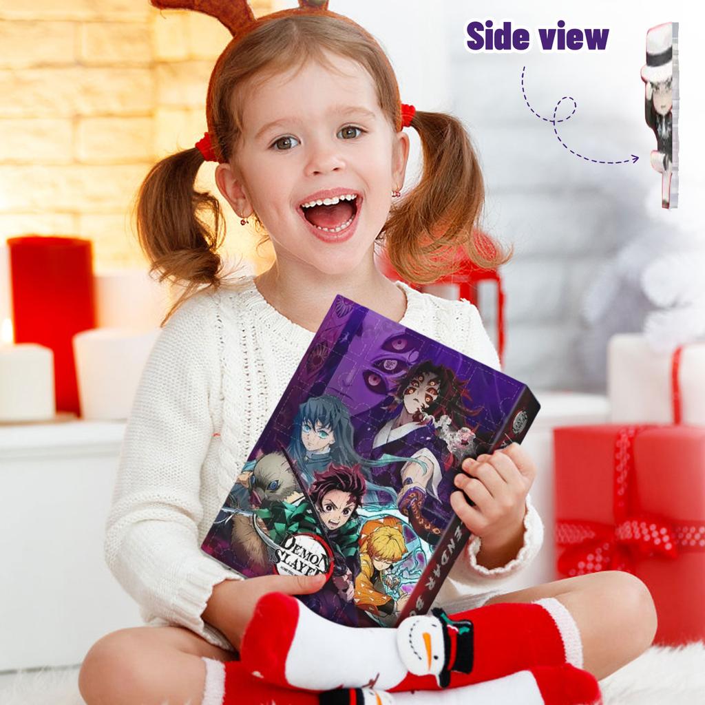 Подвески в виде 2D плоских персонажей из серии «Клинок, рассекающий демонов» для украшения дома и рождественской елки, календарь обратного отсчета, сюрприз-подарок в слепой коробке