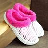 Stylish Ladies Solid Color Thickened Hole Shoes, Comfortable Outdoor Warm Snow Shoes