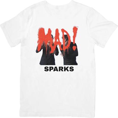 Sparks глэм-рок Музыка Fit подходит для мужчин и женщин Качественная хлопковая футболка