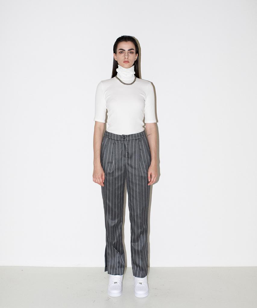 Chaenyuyog Not A Cliche Tailored Trouser [Stripe Gray]