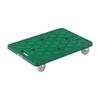 TRUSCO Resin Trolley Route Van 400 X 600 All Flexible Green MP-600J