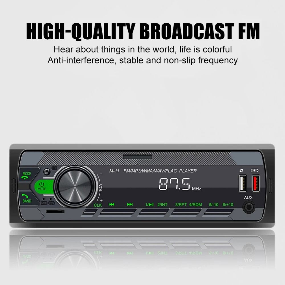12 В Bluetooth Автомобильный MP3-плеер Светодиодный дисплей Автомобильный MP3-плеер Аудио Автомобильное FM-радио Автомобильная модификация