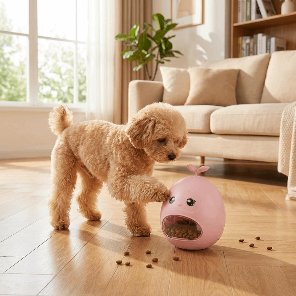 Stimulation Toy Pet Treat Dispenser Cartoon Cat Food Dispenser Cat Dispensing Toy Feeding Time