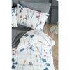 Sahara, Patterned Double Duvet Cover Set With Elastic Sheets, Reusable On Both Sides