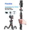 Live Bluetooth Foldable Selfie Stick 360Rotation Flexible Telescopic Pole Variable Octopus Tripod for Xiaomi iPhone Samsung Sony 7