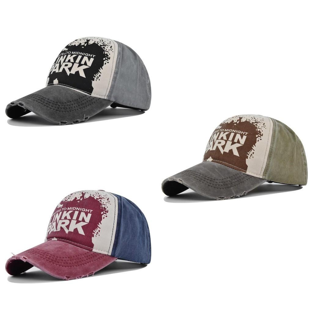 Бейсболка с принтом граффити Linkin, хлопковая, повседневная, регулируемая, солнцезащитная, дышащая шляпа