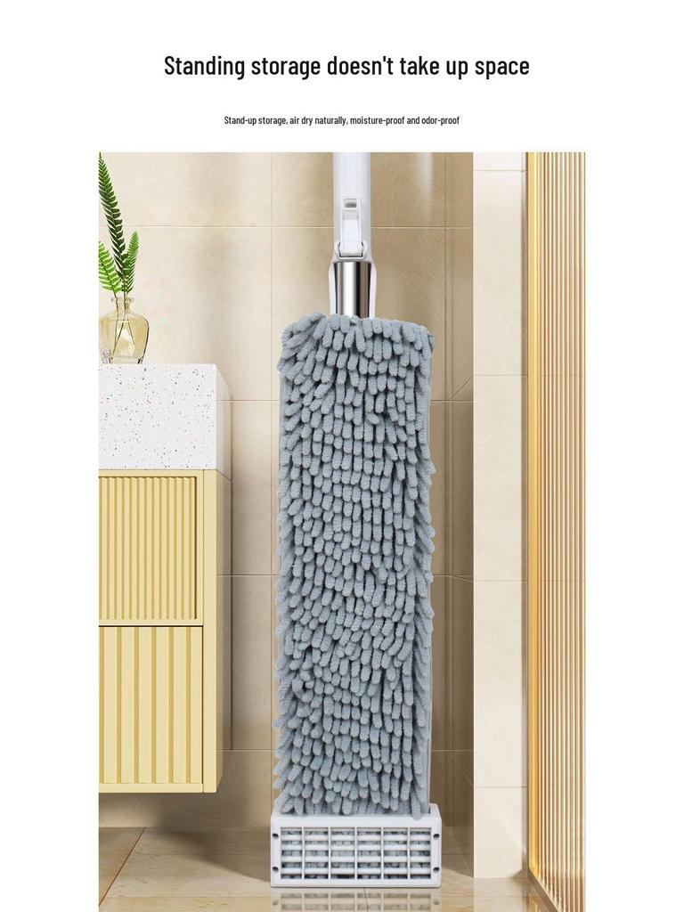 Шенилл XL Моп без рук для деревянных полов – Легкая уборка одним движением