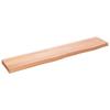 VidaXL Wall Shelf Light Brown 100x20x4cm Solid Oak Wood Treated 363678