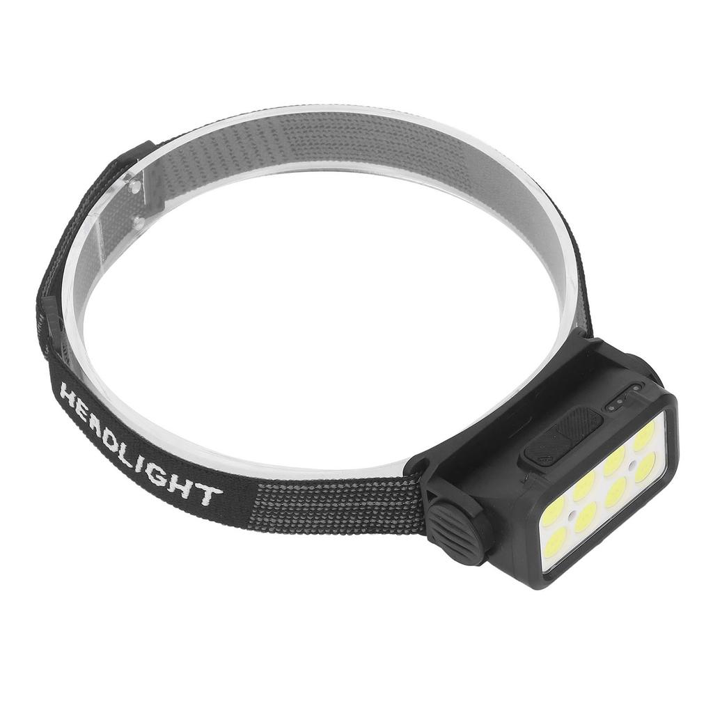 Налобный светодиодный фонарь COB, 5 режимов освещения, регулируемый на 120 градусов, водонепроницаемый IPX4, перезаряжаемый налобный фонарь с датчиком