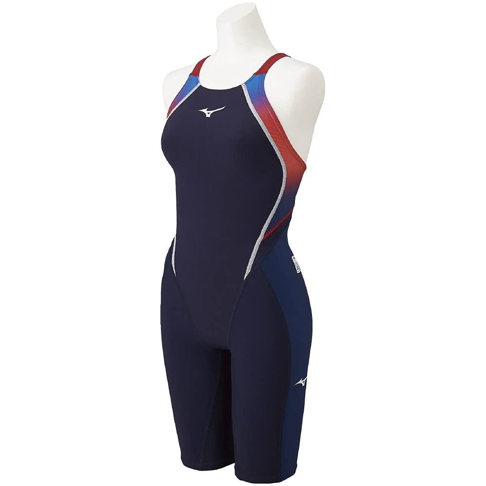 Mizuno FX SONIC Prism Полукостюм Темно-синий x Размер для соревновательного плавания и гонок Девочки N2MG1431, Красный, 130,