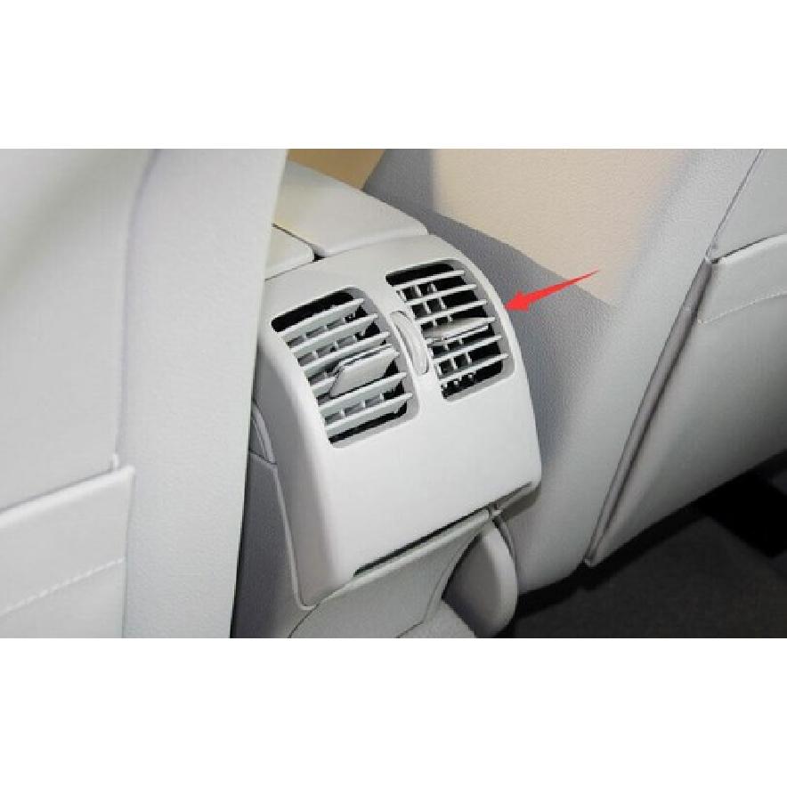 For Benz C-Class 2007-2014 Silver Titanium Rear Air Outlet Vent Cover Decor 1PCS